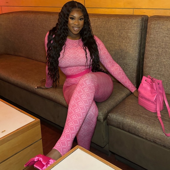 Marine Serre Set Pink - Picture 6 of 9